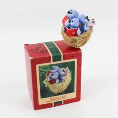 1986 Hallmark Keepsake Treetop Trio Clip-On Ornament 