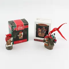 Hallmark Keepsake Owliver Series Owl Ornaments 1 and 3