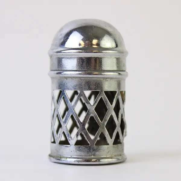 Vintage Silver-Plated Bermuda Crest Salt Shaker 2.25 in Good