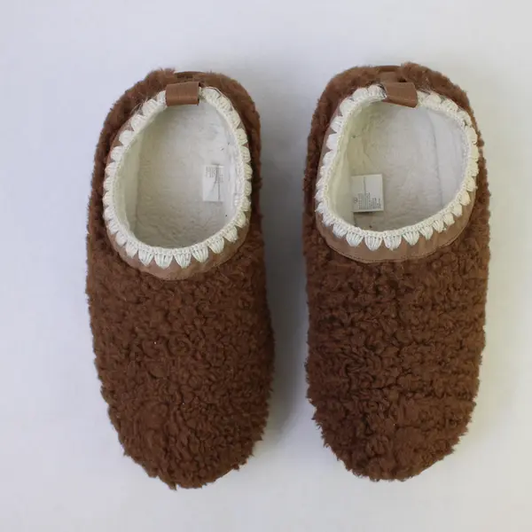 Auden Women's Size 9 Brown Mia Faux Shearling Clog Slippers 