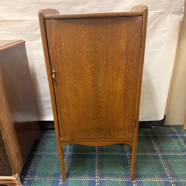 Antique Oak Record/ Music Sheet Cabinet 6 Shelves - Freight / Local Pickup