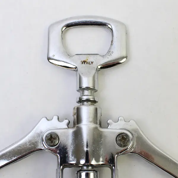 Stainless Steel Winged Corkscrew Wine Bottle Opener 7in Used