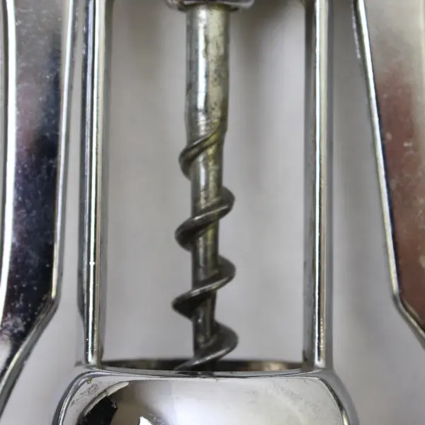 Stainless Steel Winged Corkscrew Wine Bottle Opener 7in Used