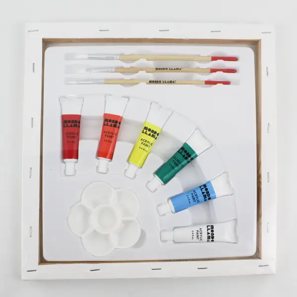 Mondo Llama Paint Your Own Canvas Kit Paint You're Doing Great