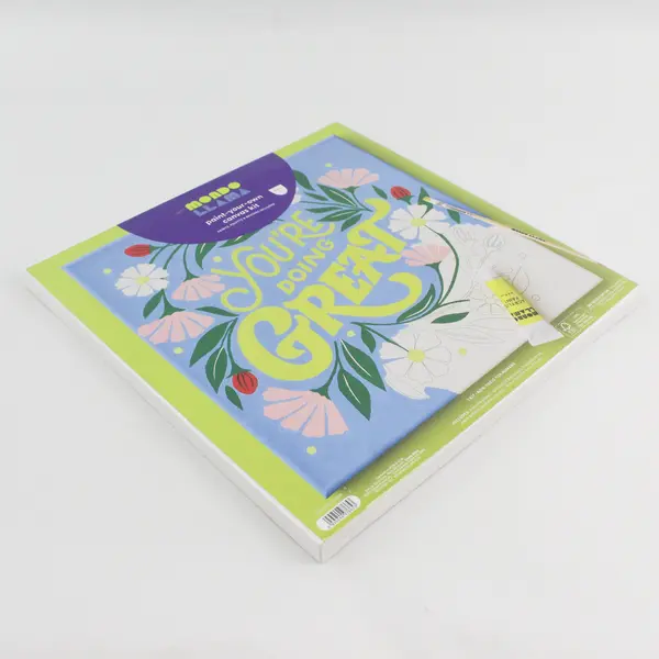 Mondo Llama Paint Your Own Canvas Kit Paint You're Doing Great
