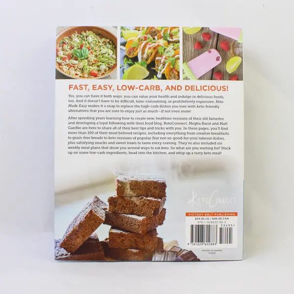 Keto Made Easy Megha Barot Matt Gaedke 2018 Paperback 100+ Keto Dishes Good