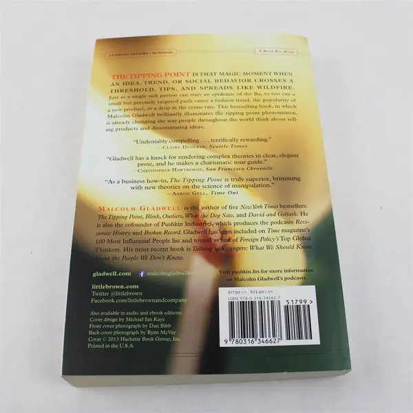 The Tipping Point Little Things Big Difference by Malcolm Gladwell 2013 PB Good