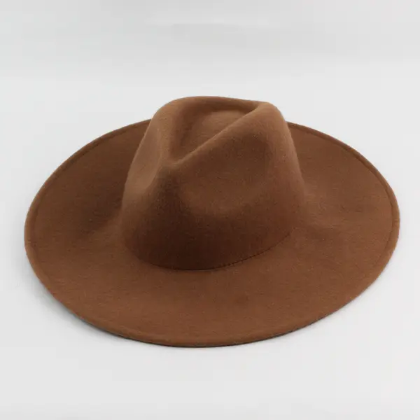 Women's Camel Wool Cowboy Western Hat 22.5"