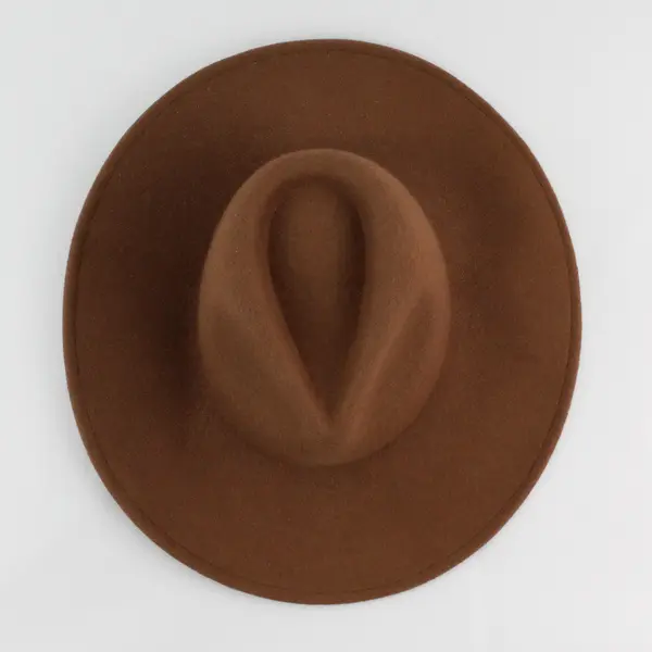 Women's Camel Wool Cowboy Western Hat 22.5"