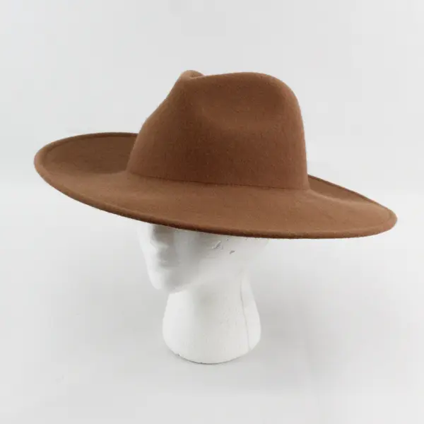 Women's Camel Wool Cowboy Western Hat 22.5"