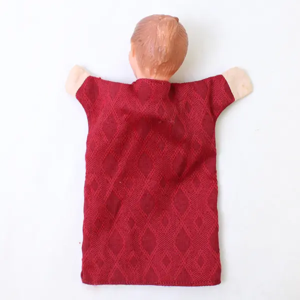 Vintage Created By Hazelle Girl w/Pony Tail Hair Rubber Head Hand Puppet