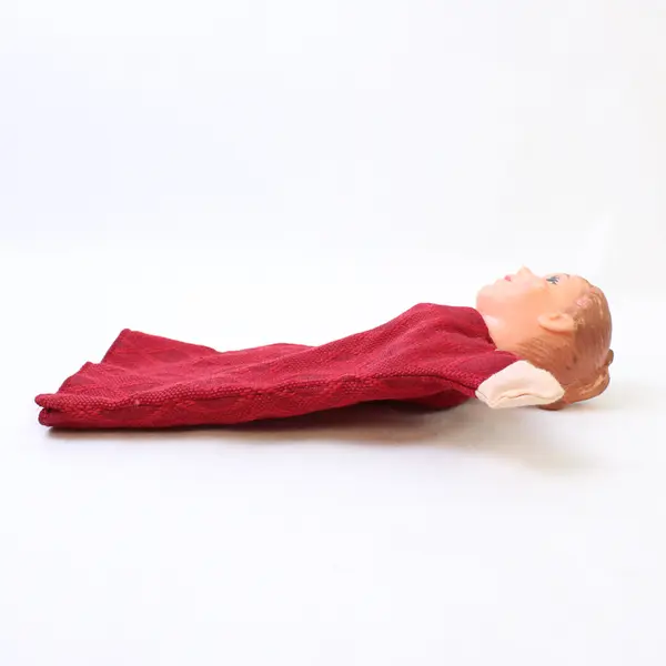 Vintage Created By Hazelle Girl w/Pony Tail Hair Rubber Head Hand Puppet