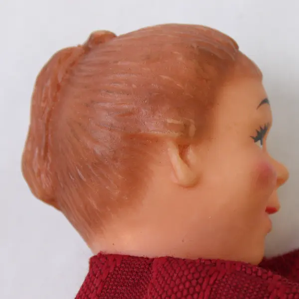 Vintage Created By Hazelle Girl w/Pony Tail Hair Rubber Head Hand Puppet