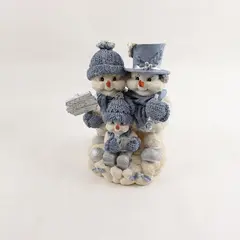 Vintage Encore Snow Buddies NOEL Sign Snowmen Family Figure #94104