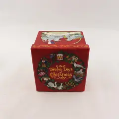 Barrington Studios Twelve Days of Christmas 2 Nesting Boxes Red Collectible