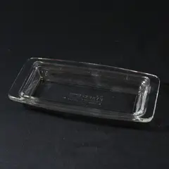 Vintage Pyrex Corning Clear Glass Butter Dish Bottom Without Top 72-B 7" Long