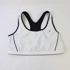 Champion White and Black Racerback Sports Bra Women's XL