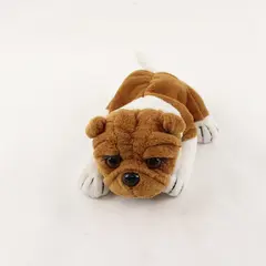 Plushland 2000 Bulldog Plush Bean Bag Toy - 8" 