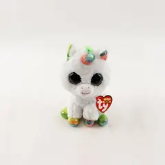 TY Beanie Boos TySilk - Pixy 6" Sparkle Rainbow Unicorn Plush Toy with Tags