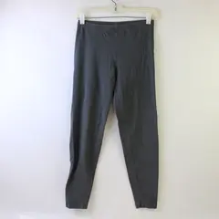 American Apparel Women's M Gray Elastic Waistband Cotton Blend Leggings