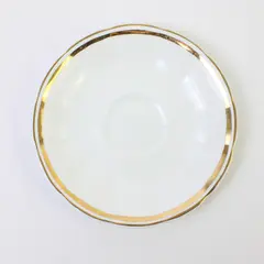 Jason Bone China England White Gold Trim Saucer 6in
