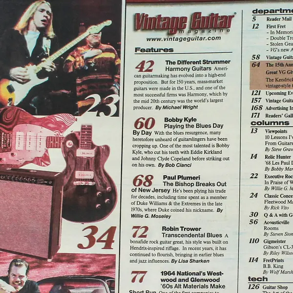Vintage Guitar Magazine National Westwood & Glenwood June 2001 Vol 15 No 8