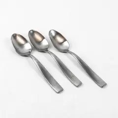 Lot of 3 Oneida Silver Everdine Pattern 18/0 Stainless Teaspoons 6.25" Good