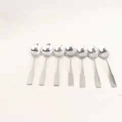 Lot Of 7 Oneida Silver Persuasion (Stainless) Flatware Soup Spoons 7.25" Long