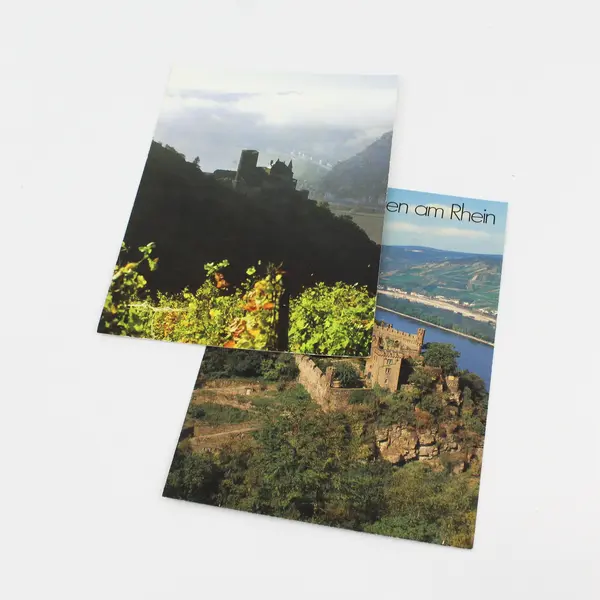 Lot Of 2 Vintage Germany Castle Postcards Burg Sooneck Burg Katz