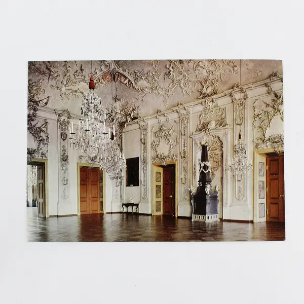 Lot Of 3 Vintage Würzburg Germany Residence Interior View Postcards