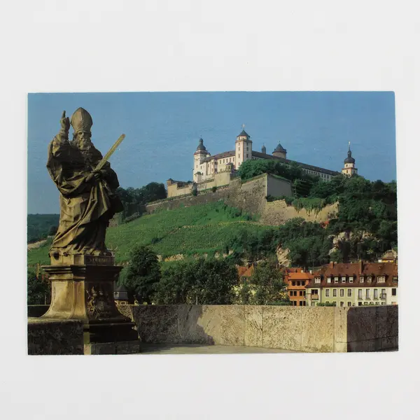 Lot Of 2 Vintage Würzburg Germany Castle Postcards