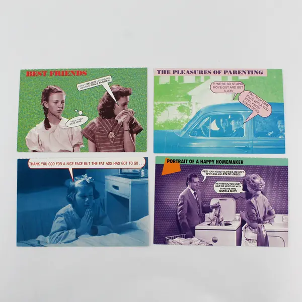 Lot Of 4 Women On The Verge Humorous Postcards American Postcard Co 