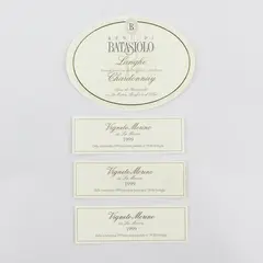 Lot Of 4 Vintage La Morra Italy Fine Wine Labels 1999