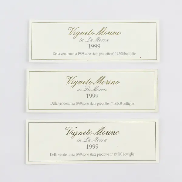 Lot Of 4 Vintage La Morra Italy Fine Wine Labels 1999