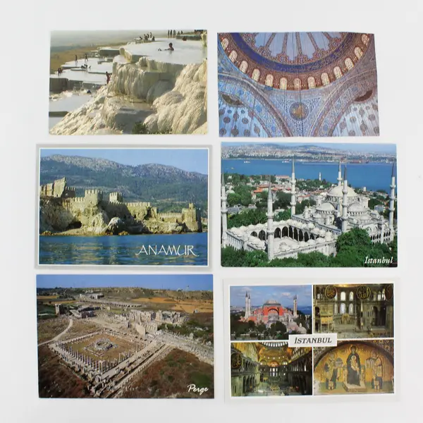 Lot Of 18 Vintage Turkey Scenery Ancient Ruins Postcards Cropped Edges