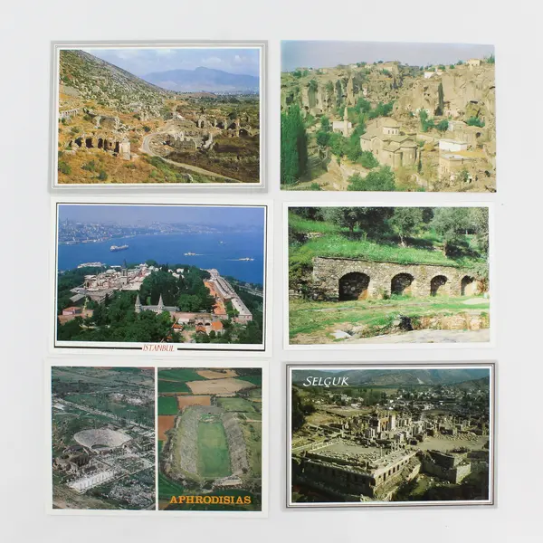 Lot Of 18 Vintage Turkey Scenery Ancient Ruins Postcards Cropped Edges