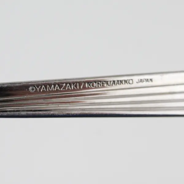 Lot of 3 Yamazaki Flatware Linear Pattern SS Sugar Spoons 5.75" Rare Items