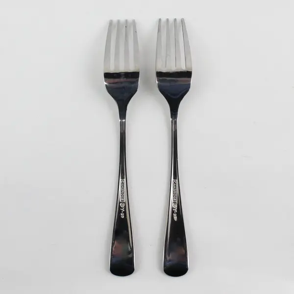 Lot Of 2 Cambridge Silver Unknown Rare Pattern Stainless Dinner Fork 6.75" VG