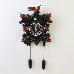 Small Plastic Cuckoo Clock Battery Operated Wall Clock
