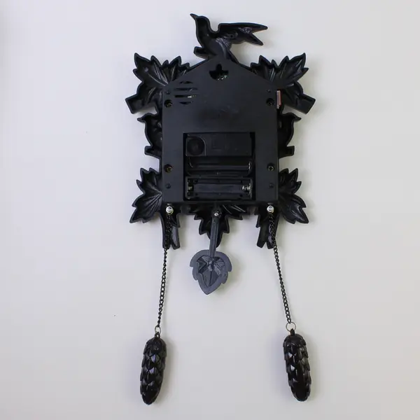 Small Plastic Cuckoo Clock Battery Operated Wall Clock