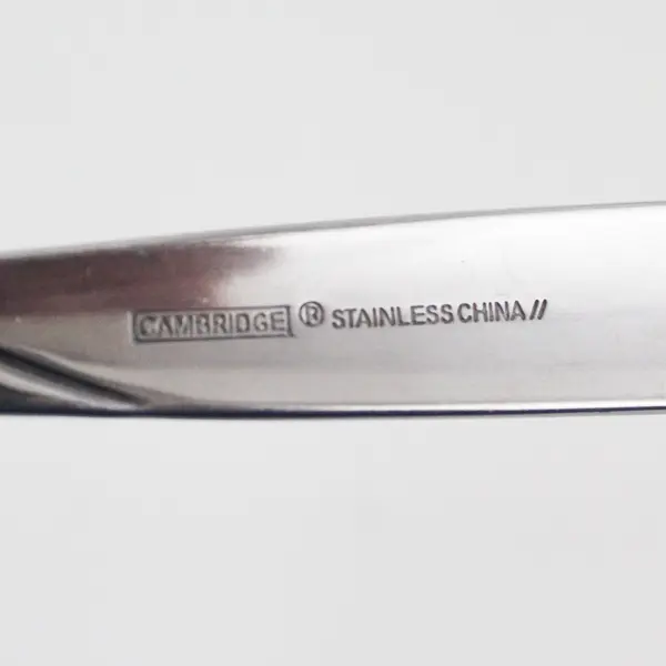 Lot of 6 Cambridge Silver Tabitha Sand Pattern Stainless Dinner Forks 8.25" Good