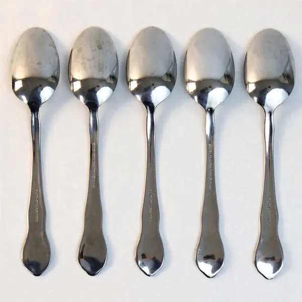 Set of 5 Magic of Santa Sakura Stainless Place/Oval Soup Spoons