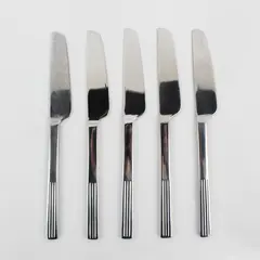 Set of 5 IKEA Stainless Steel Dinner Knives 8-3/8"