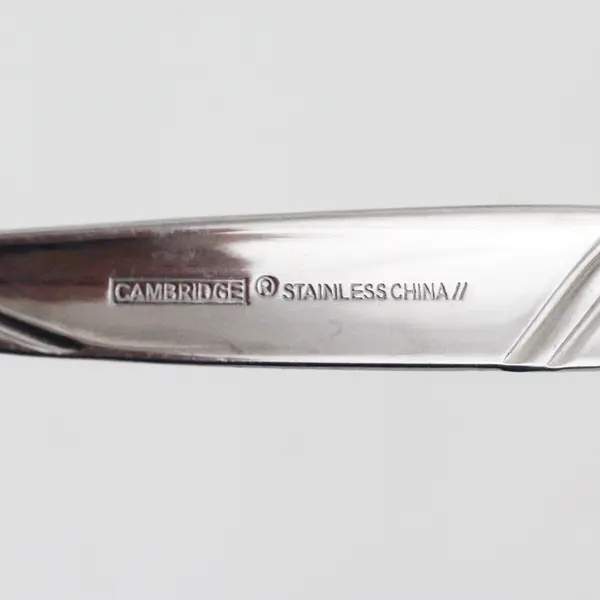 Lot of 2 Cambridge Silver Tabitha Sand Pattern SS Butter Knives 7.25" Rare HTF