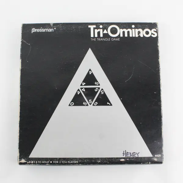 Vintage Tri-Ominos  Board Game Pressman #4420 Complete 
