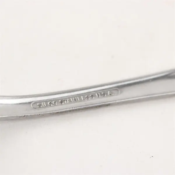Lot of 2 International Silver (Silco) INS57 Pattern Stainless Dinner Forks 7.5" 