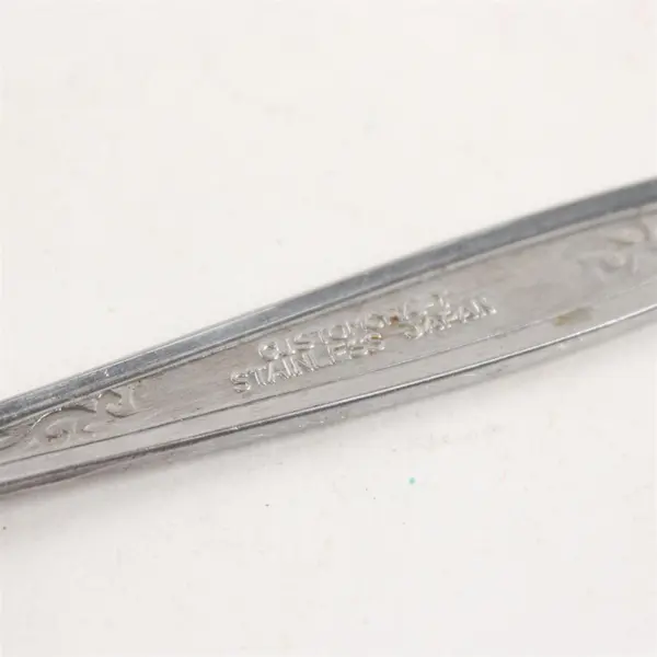 Lot of 3 Customcraft CUS5 Pattern Stainless Steel Teaspoons 5.75" Long