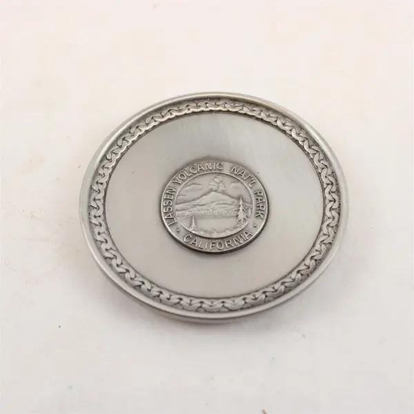 Lassen Volcanic National Park Pewter Medallion California Souvenir Collectible