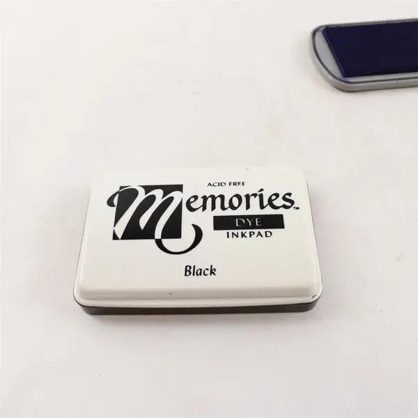Lot of 2 Dye Ink Pads Black & Ultramarine Memories Acid-Free