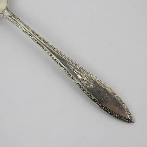 Set of 5 Associated Silver Yourex Silver Seal Lady Washington Teaspoons 